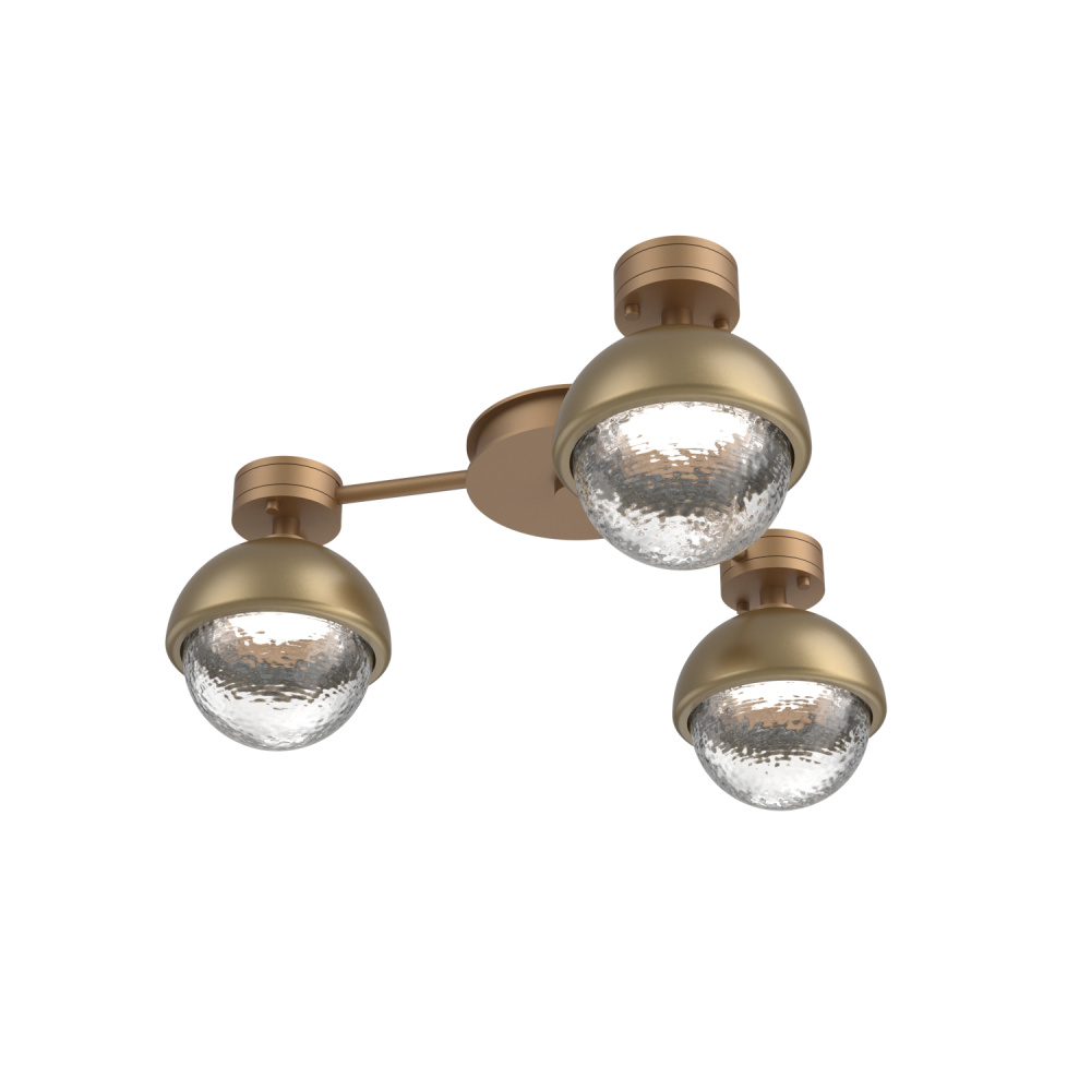 Cabochon Flush Mount Wall Sconce Novel Brass