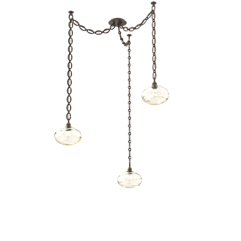 Coppa Multi Light Pendant Multi Port Canopy Flat Bronze