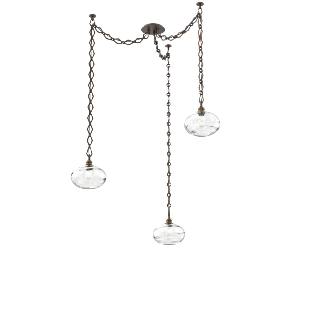 Coppa Multi Light Pendant Multi Port Canopy Flat Bronze
