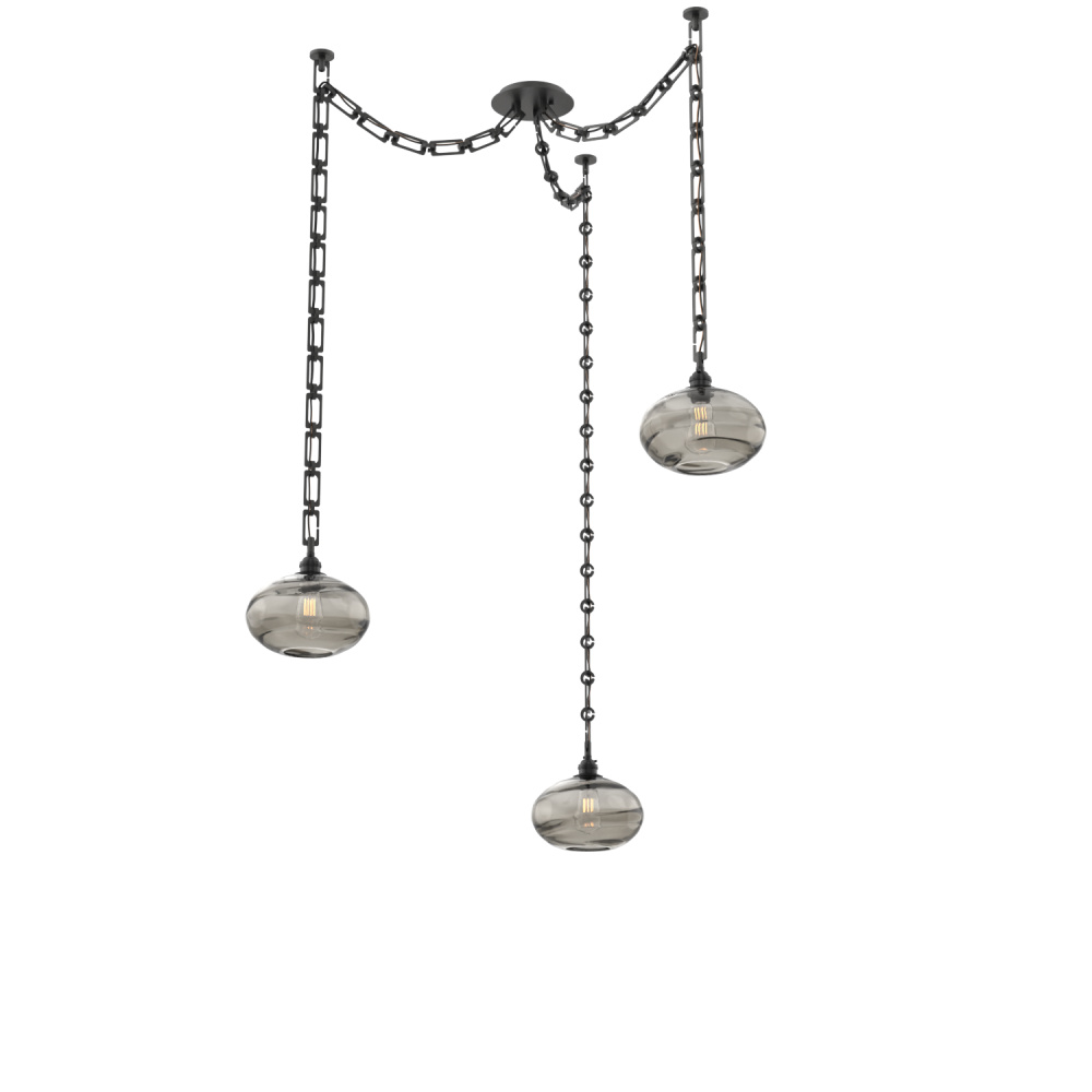 Coppa Multi Light Pendant Multi Port Canopy Matte Black