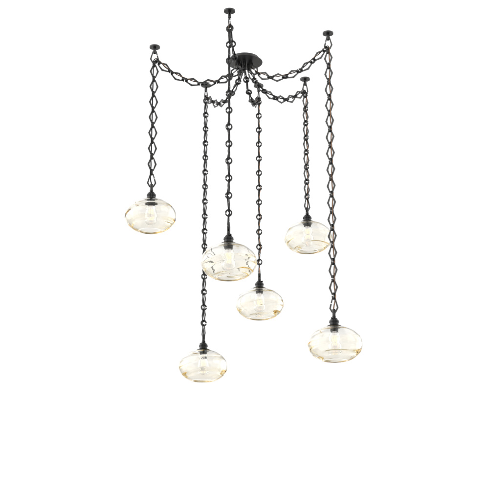 Coppa Multi Light Pendant Multi Port Canopy Matte Black