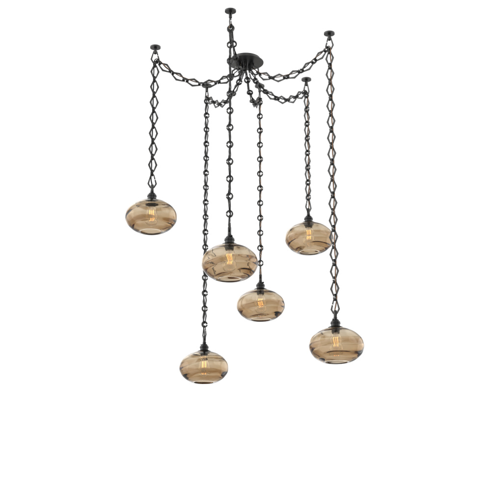 Coppa Multi Light Pendant Multi Port Canopy Matte Black