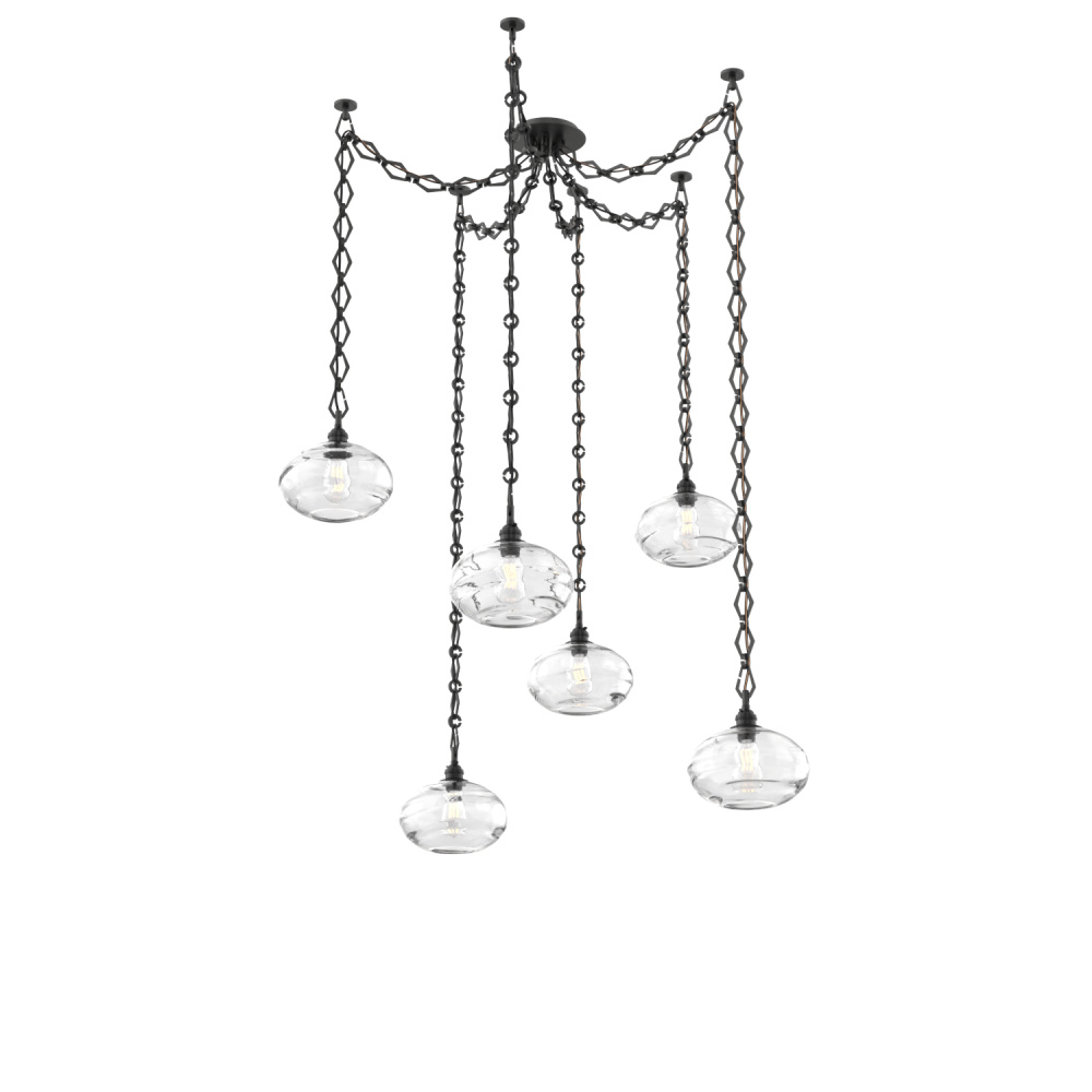 Coppa Multi Light Pendant Multi Port Canopy Matte Black