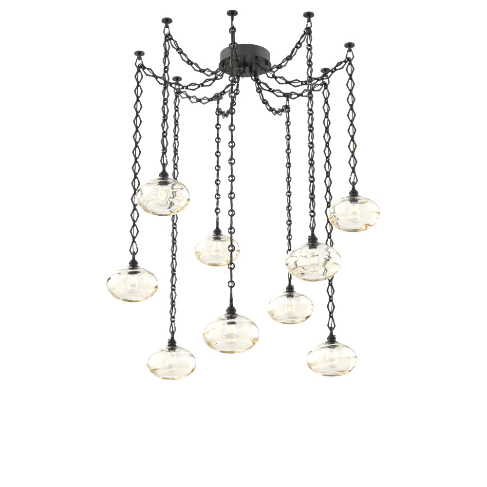 Coppa Multi Light Pendant Multi Port Canopy Matte Black