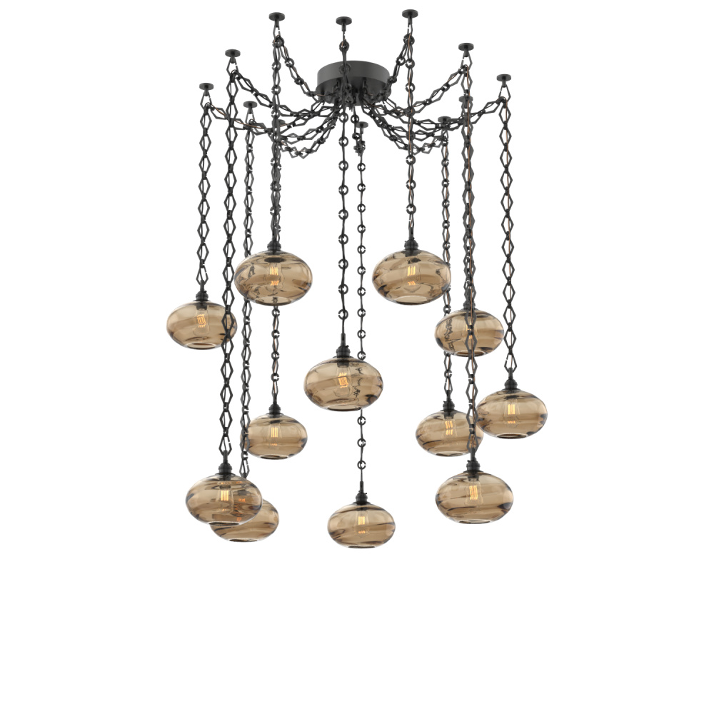 Coppa Multi Light Pendant Multi Port Canopy Matte Black