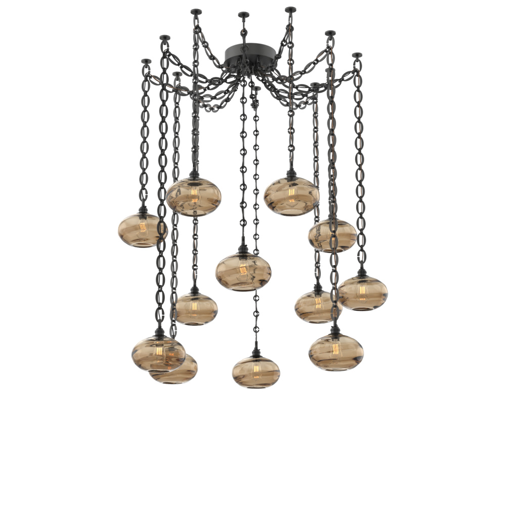 Coppa Multi Light Pendant Multi Port Canopy Matte Black
