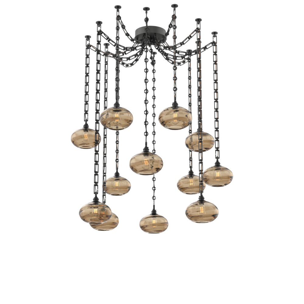 Coppa Multi Light Pendant Multi Port Canopy Matte Black