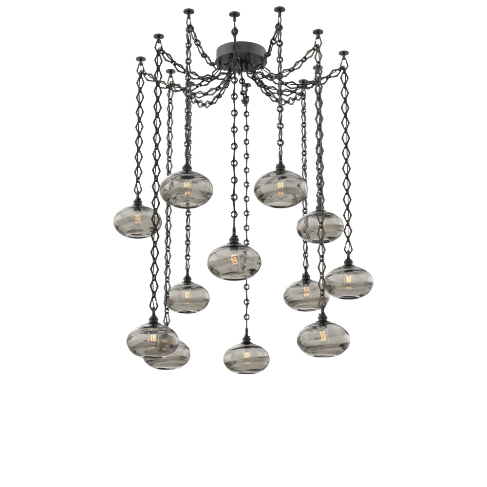 Coppa Multi Light Pendant Multi Port Canopy Matte Black