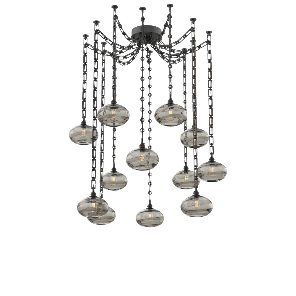 Coppa Multi Light Pendant Multi Port Canopy Matte Black