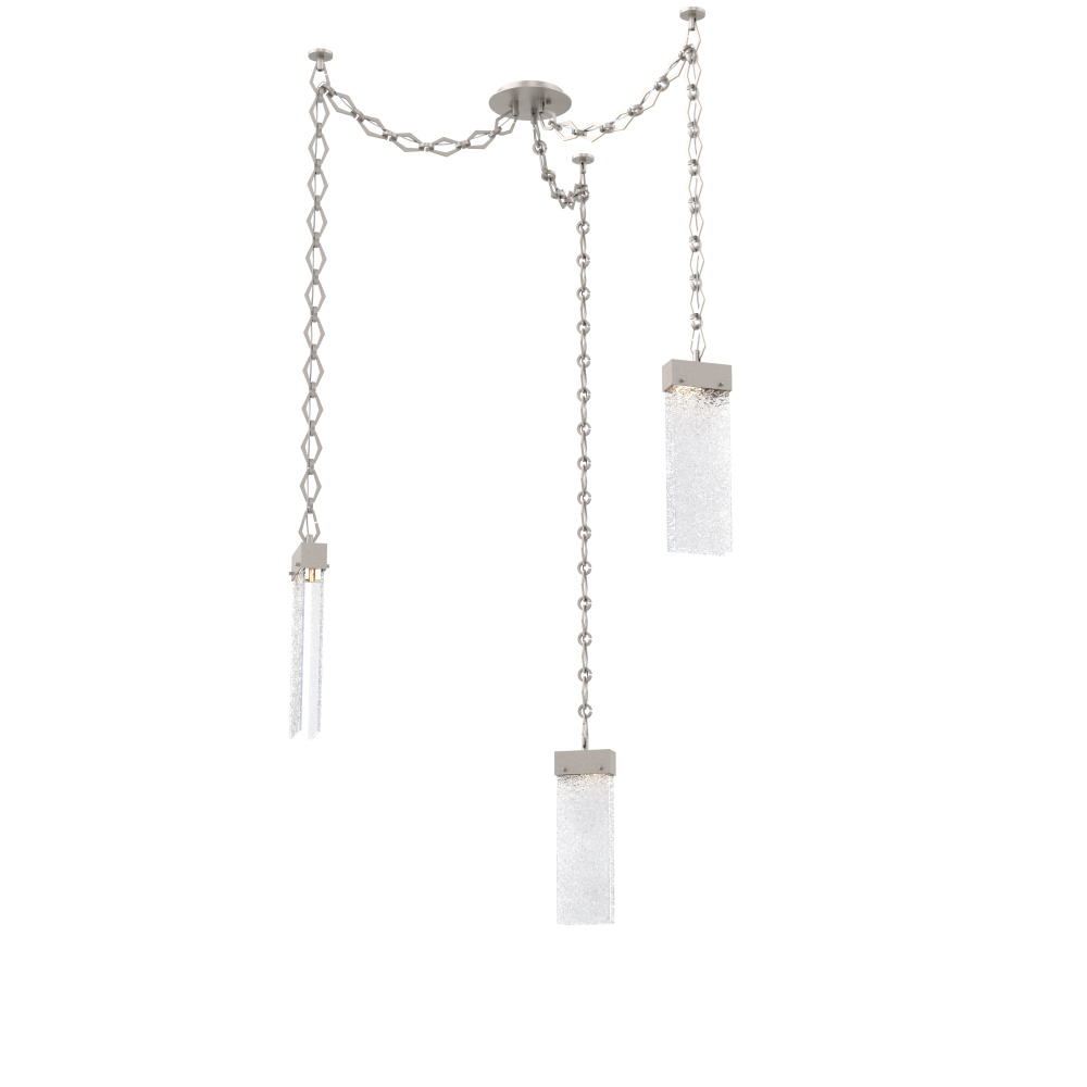 Parallel Multi Light Pendant Multi Port Canopy Beige Silver