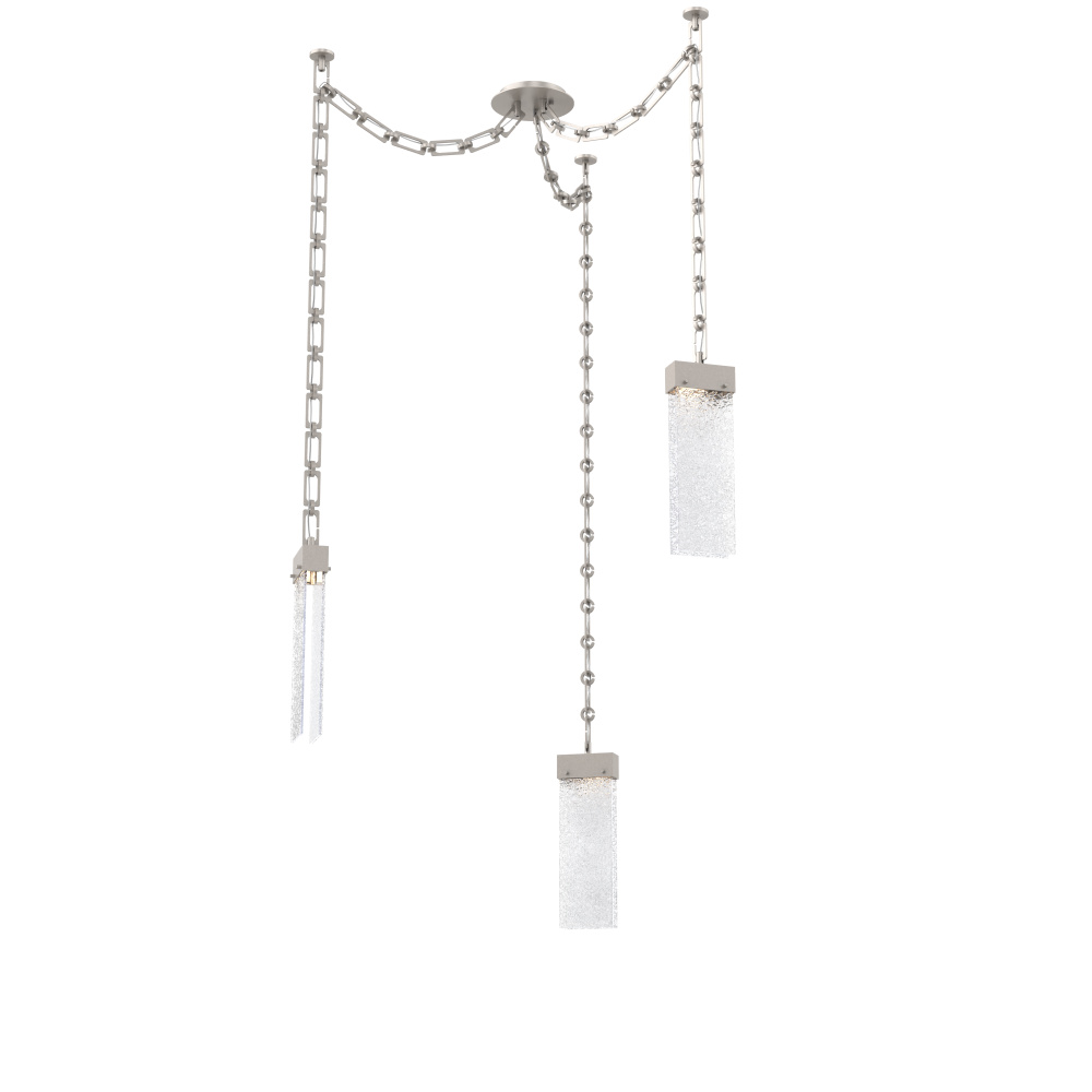 Parallel Multi Light Pendant Multi Port Canopy Beige Silver