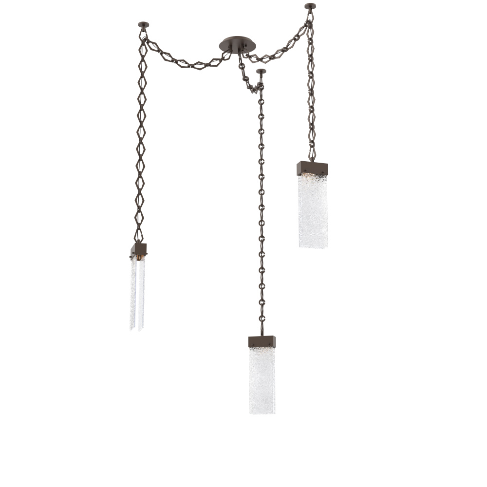 Parallel Multi Light Pendant Multi Port Canopy Flat Bronze