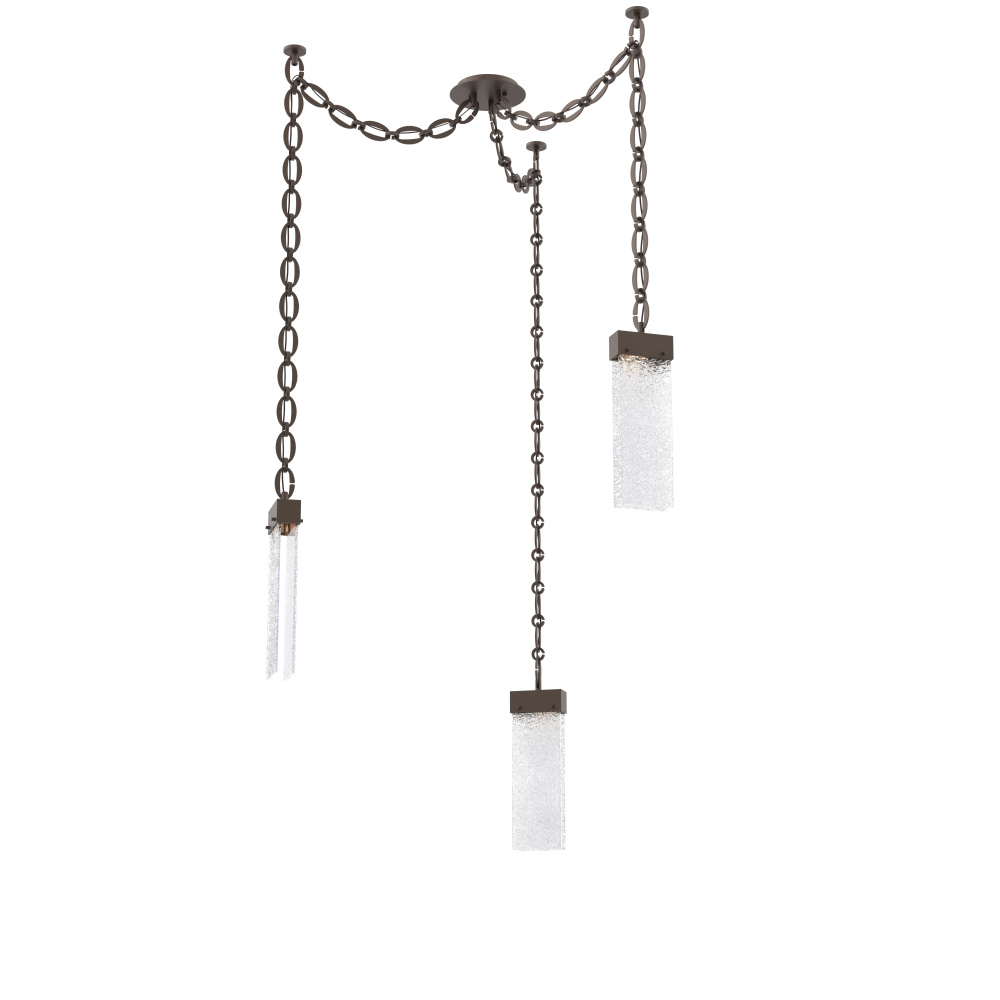 Parallel Multi Light Pendant Multi Port Canopy Flat Bronze