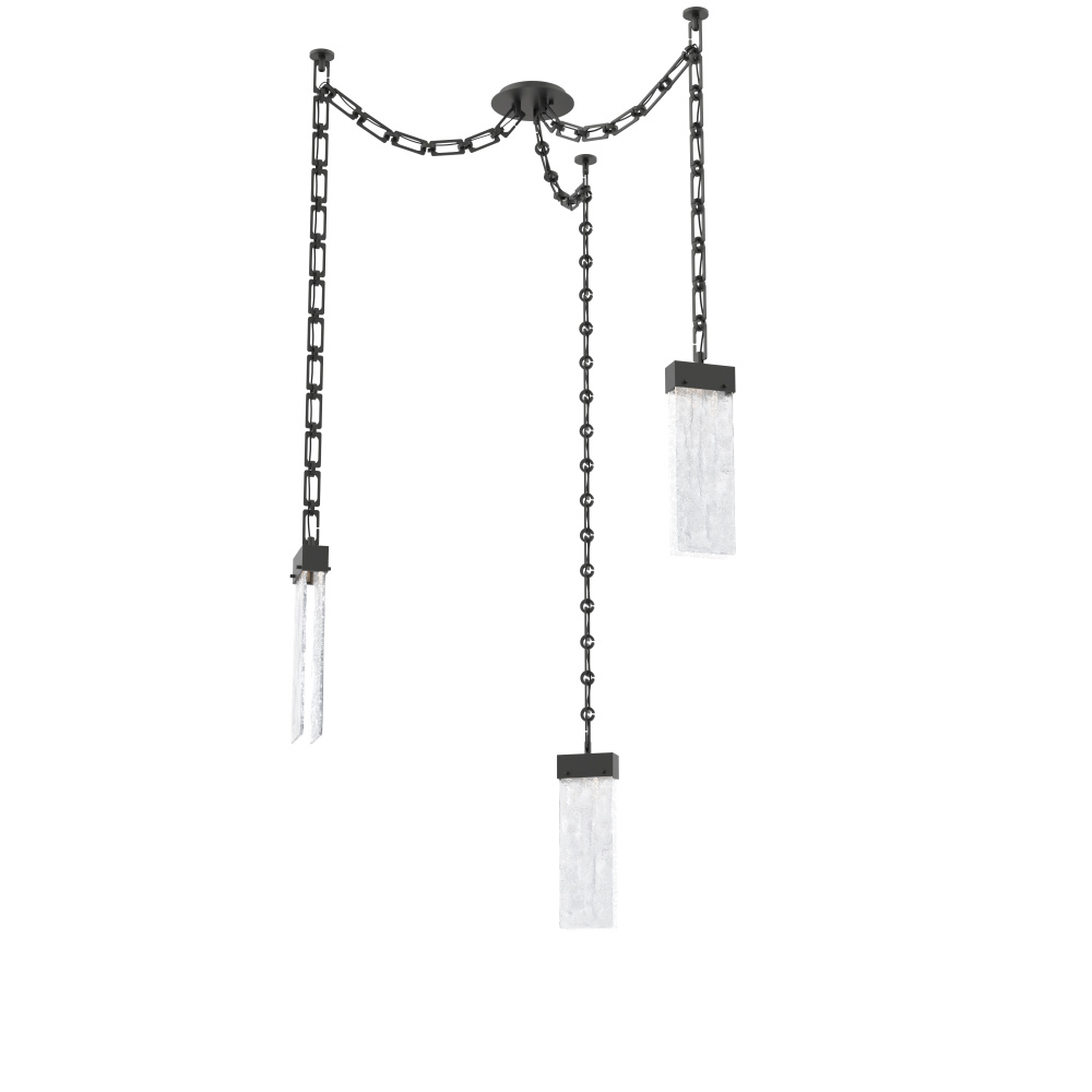 Parallel Multi Light Pendant Multi Port Canopy Matte Black