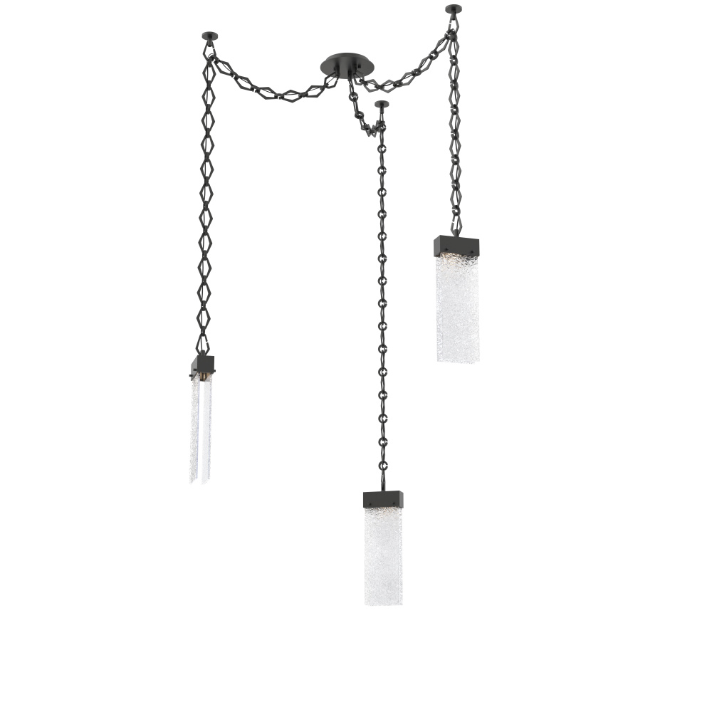 Parallel Multi Light Pendant Multi Port Canopy Matte Black