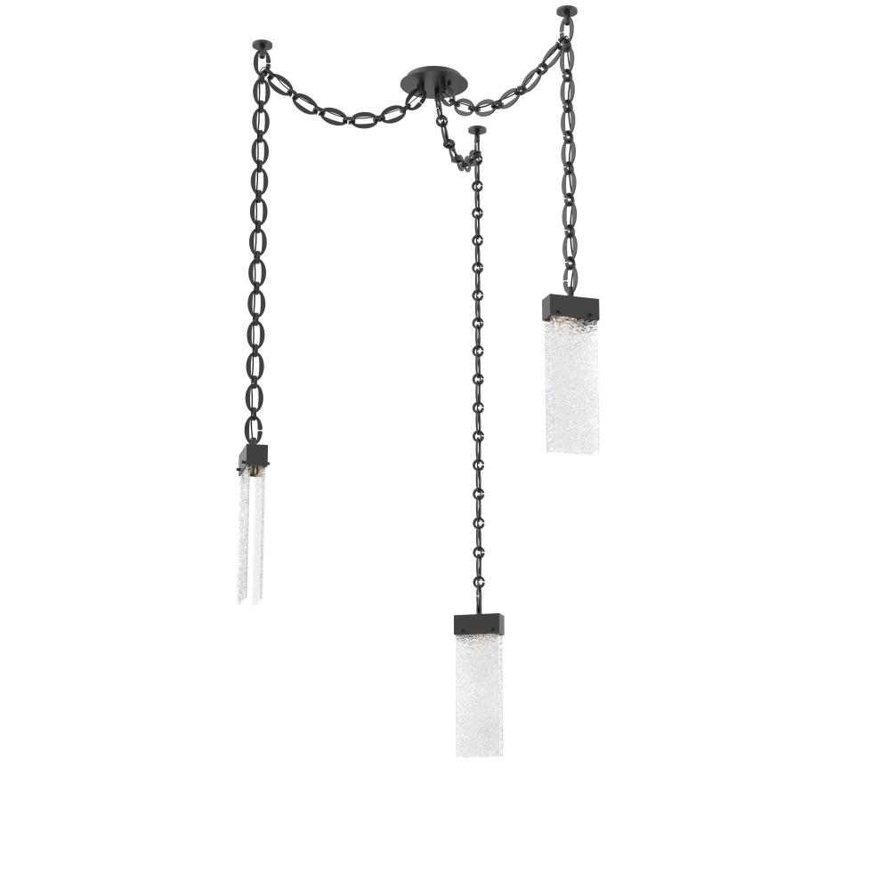 Parallel Multi Light Pendant Multi Port Canopy Matte Black