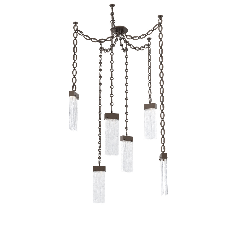 Parallel Multi Light Pendant Multi Port Canopy Flat Bronze