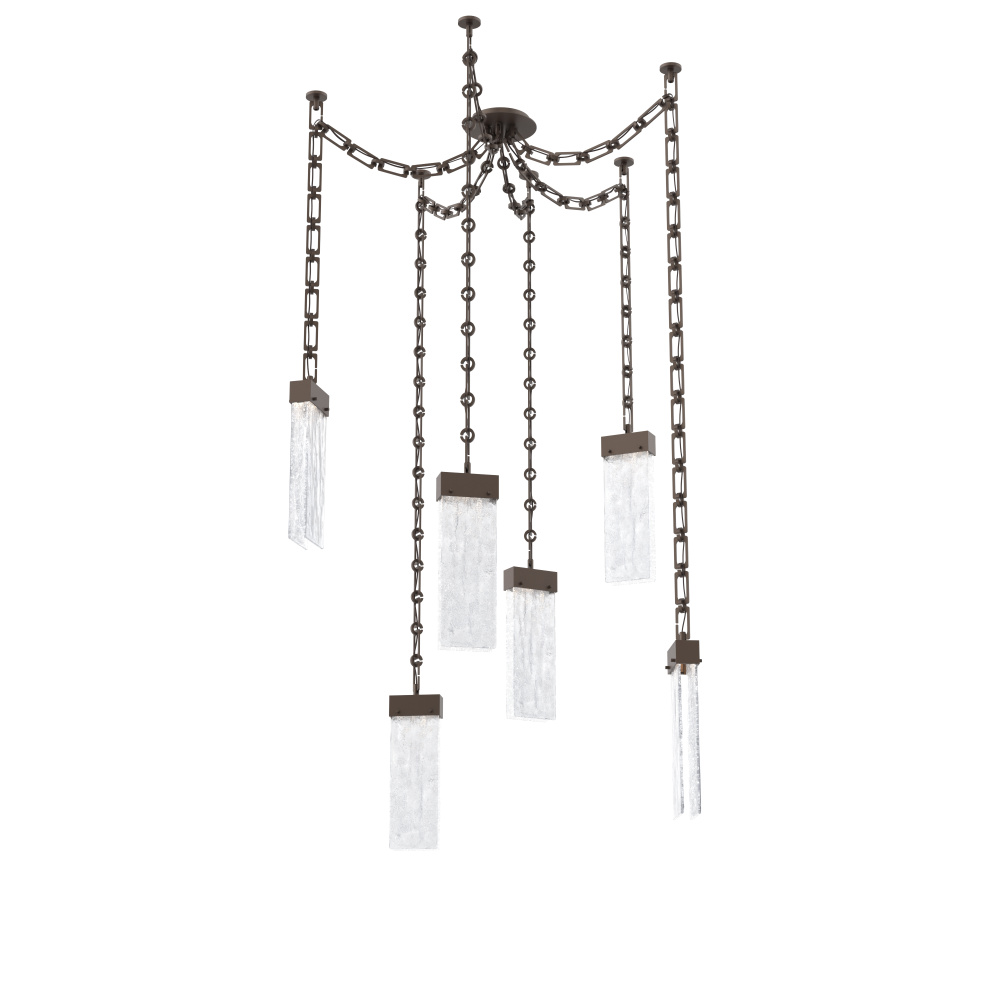 Parallel Multi Light Pendant Multi Port Canopy Flat Bronze