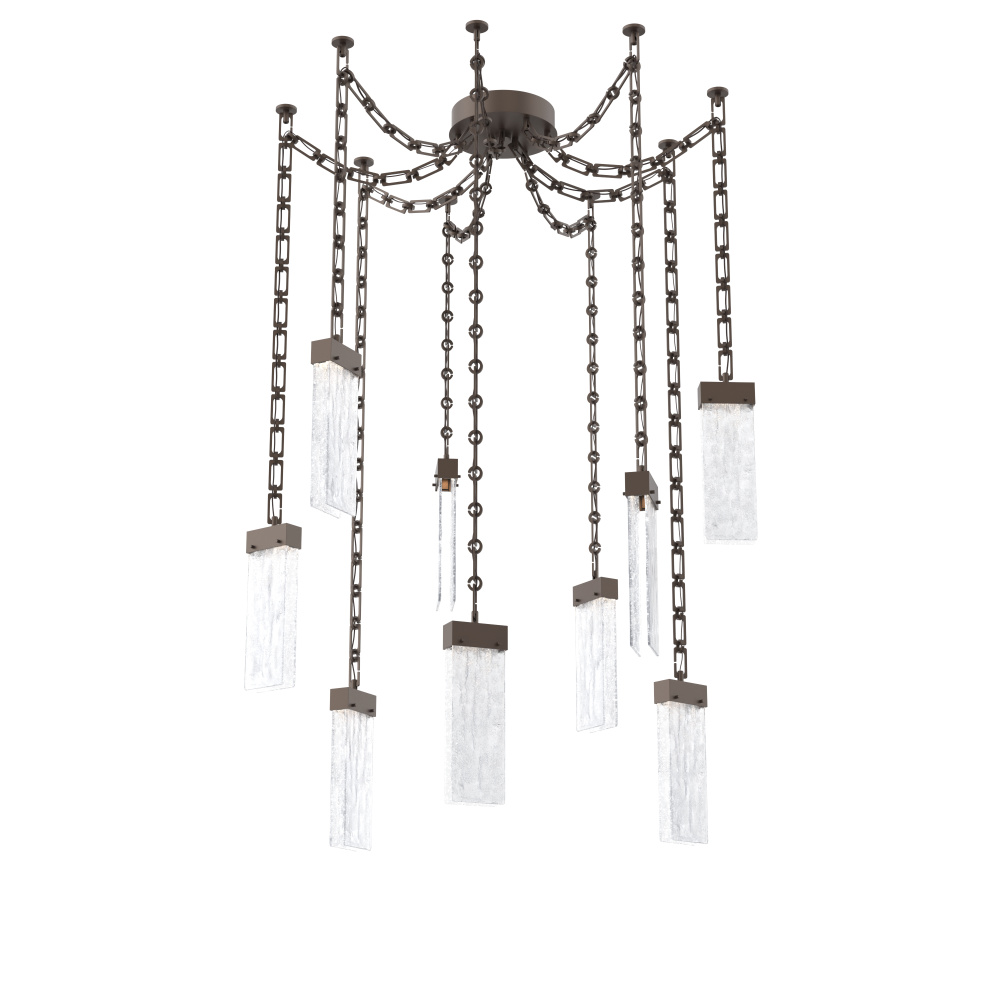 Parallel Multi Light Pendant Multi Port Canopy Flat Bronze