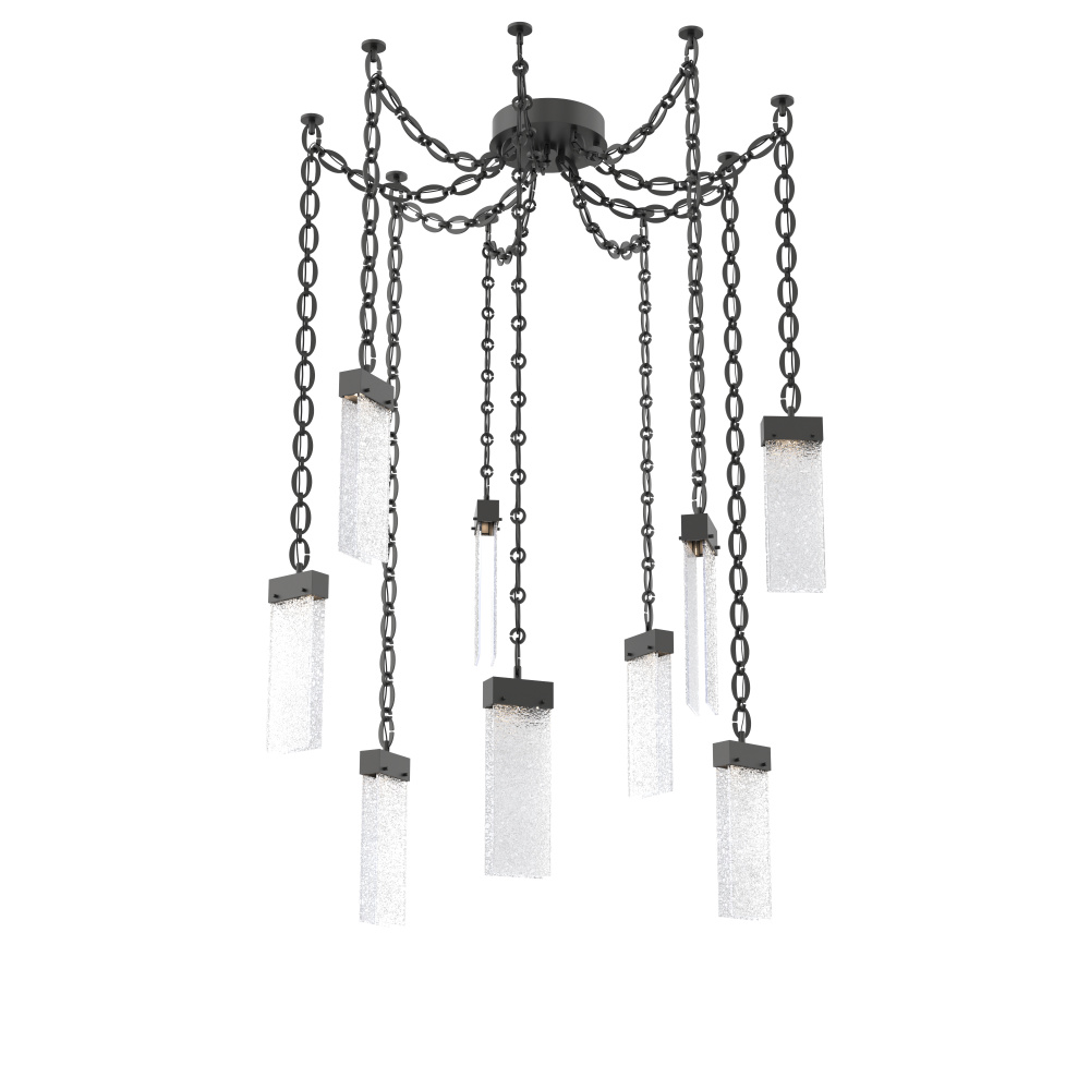 Parallel Multi Light Pendant Multi Port Canopy Matte Black