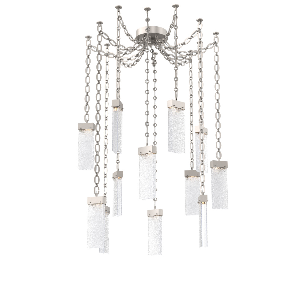 Parallel Multi Light Pendant Multi Port Canopy Beige Silver