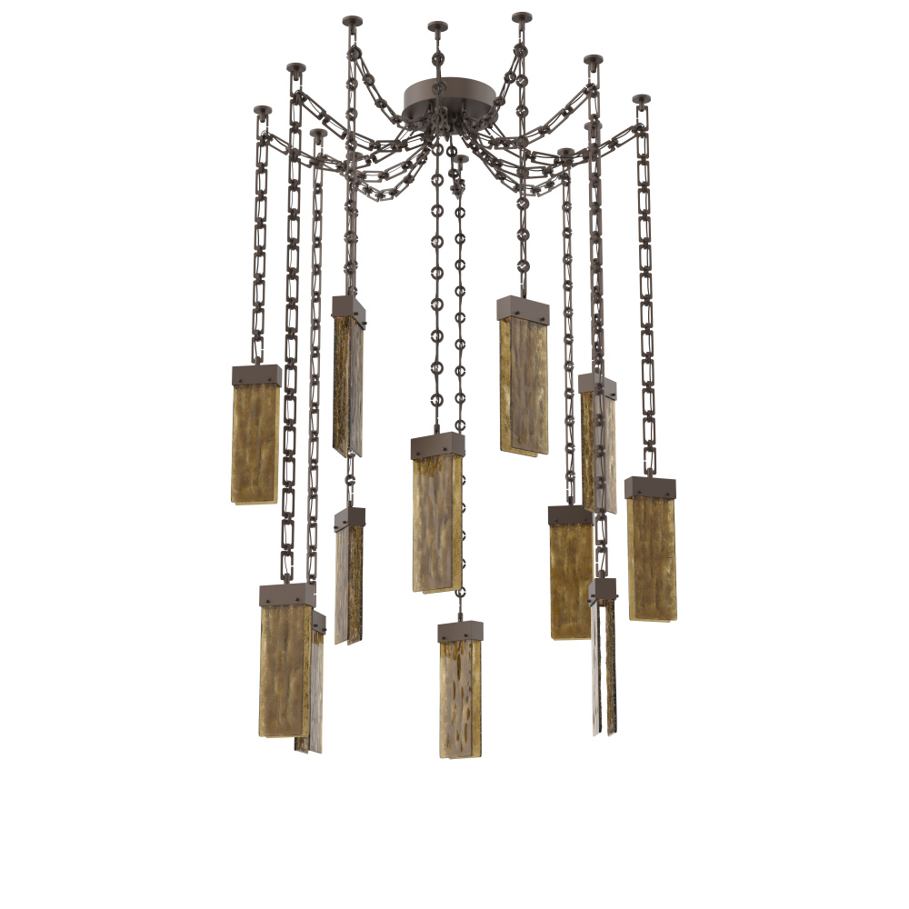Parallel Multi Light Pendant Multi Port Canopy Flat Bronze