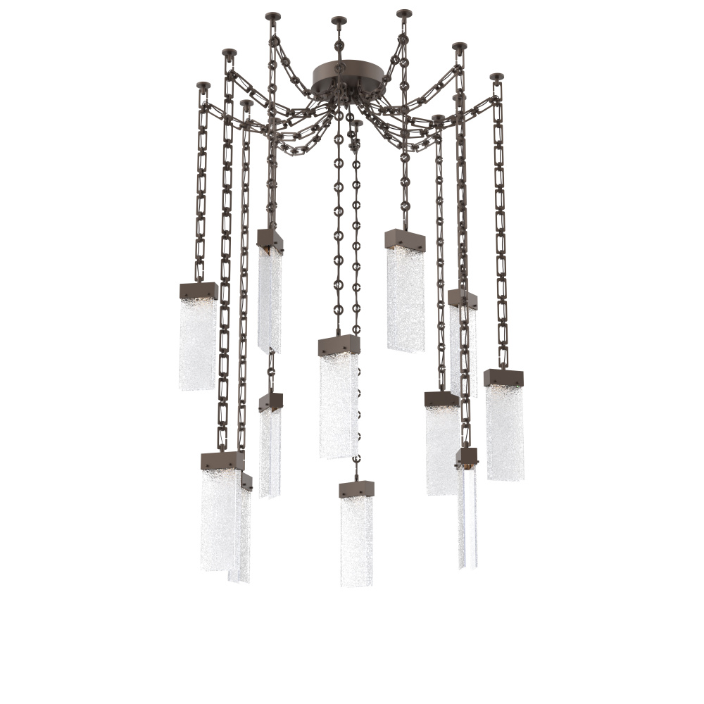 Parallel Multi Light Pendant Multi Port Canopy Flat Bronze