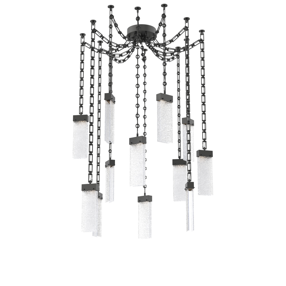 Parallel Multi Light Pendant Multi Port Canopy Matte Black