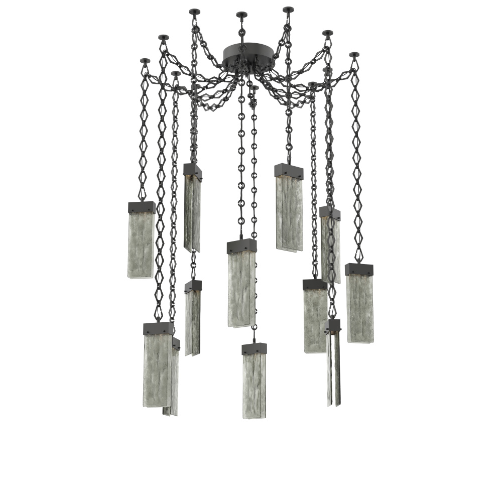 Parallel Multi Light Pendant Multi Port Canopy Matte Black