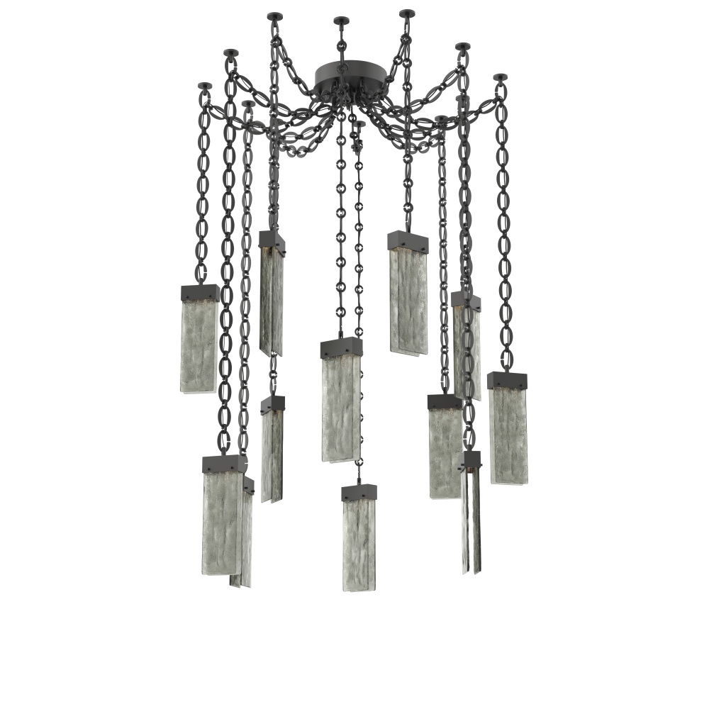 Parallel Multi Light Pendant Multi Port Canopy Matte Black