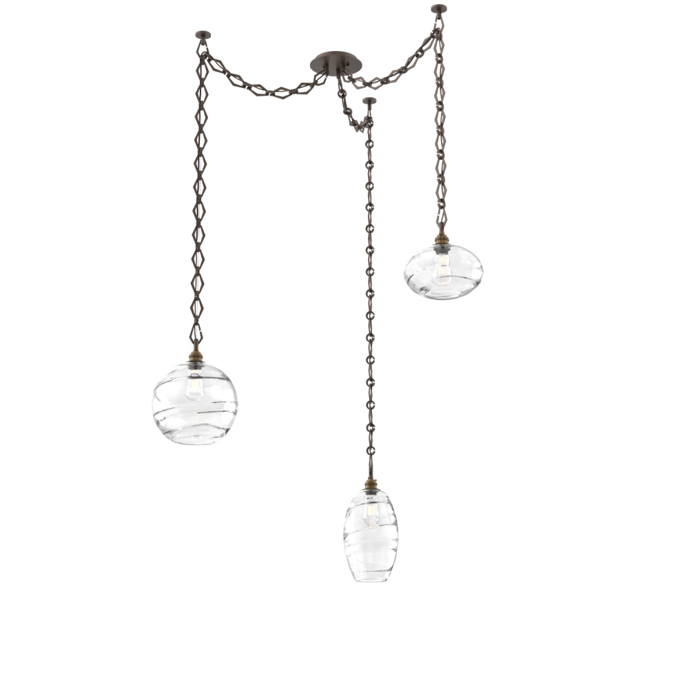 Misto Multi Light Pendant Multi Port Canopy Flat Bronze