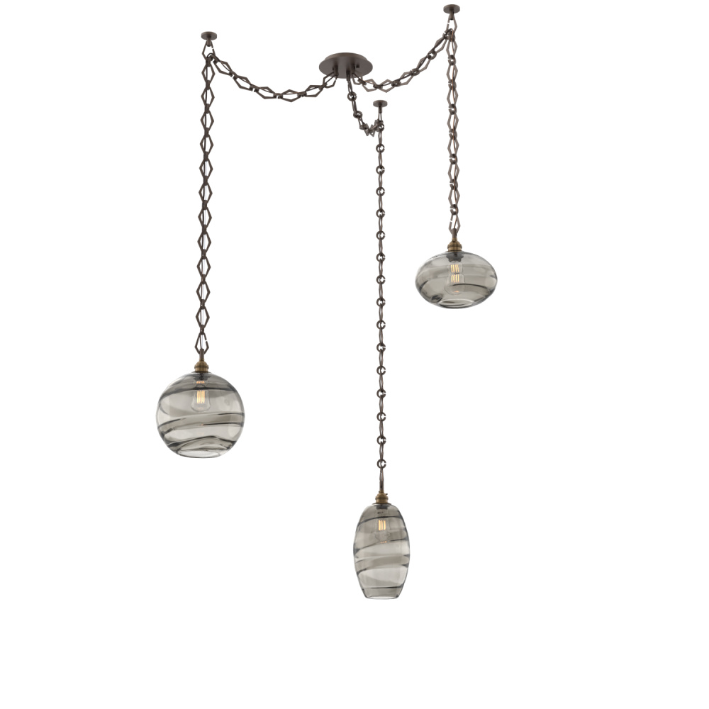 Misto Multi Light Pendant Multi Port Canopy Flat Bronze