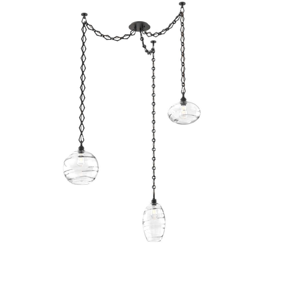 Misto Multi Light Pendant Multi Port Canopy Matte Black