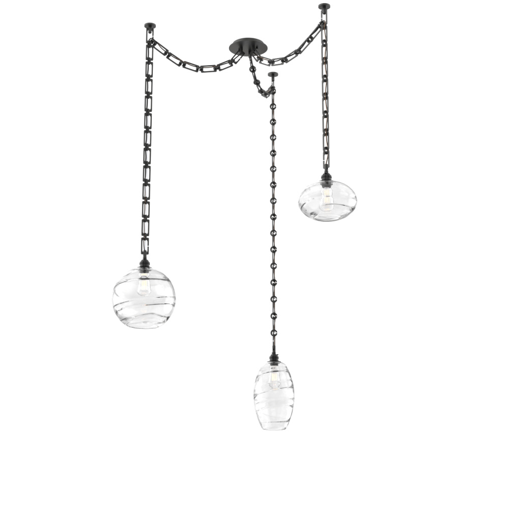 Misto Multi Light Pendant Multi Port Canopy Matte Black