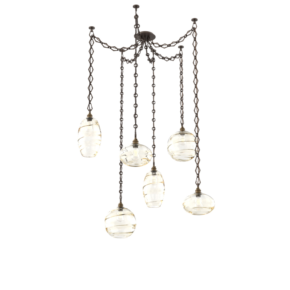 Misto Multi Light Pendant Multi Port Canopy Flat Bronze