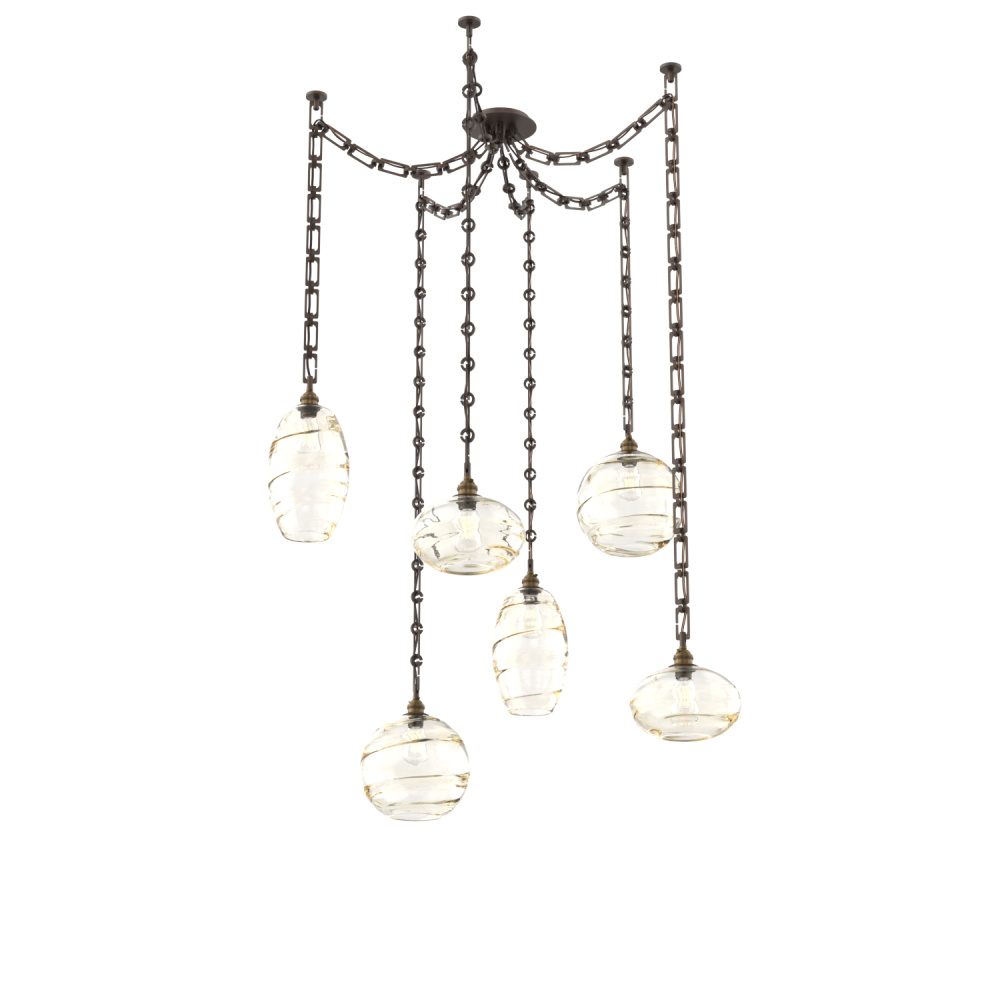 Misto Multi Light Pendant Multi Port Canopy Flat Bronze