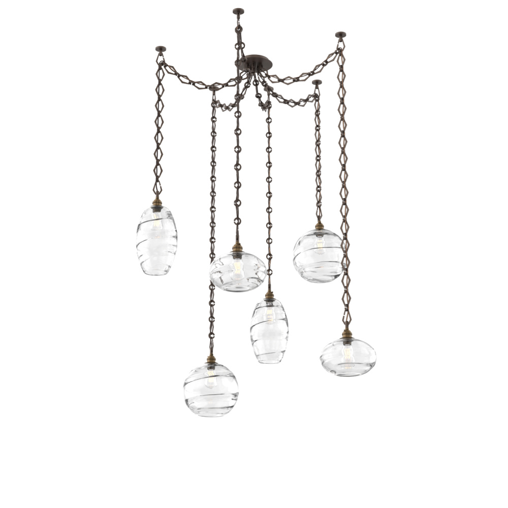 Misto Multi Light Pendant Multi Port Canopy Flat Bronze