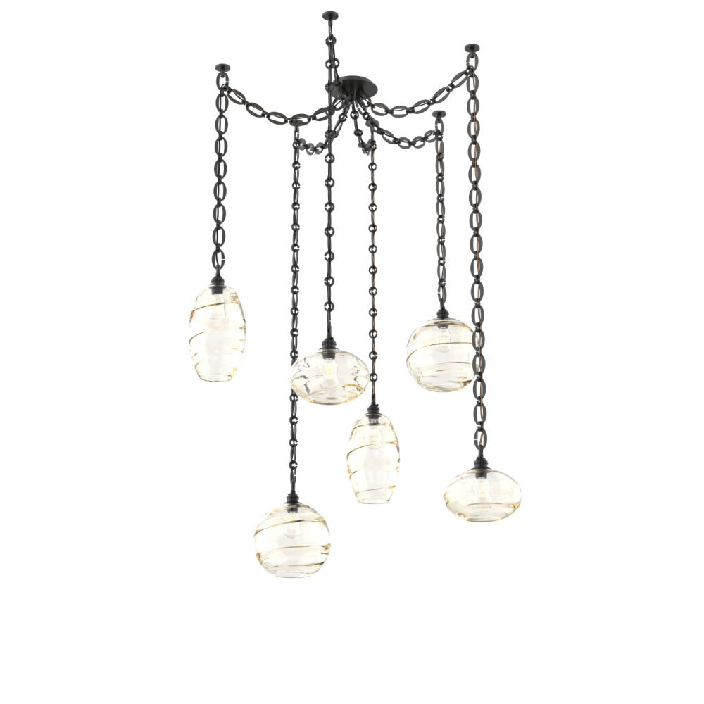 Misto Multi Light Pendant Multi Port Canopy Matte Black