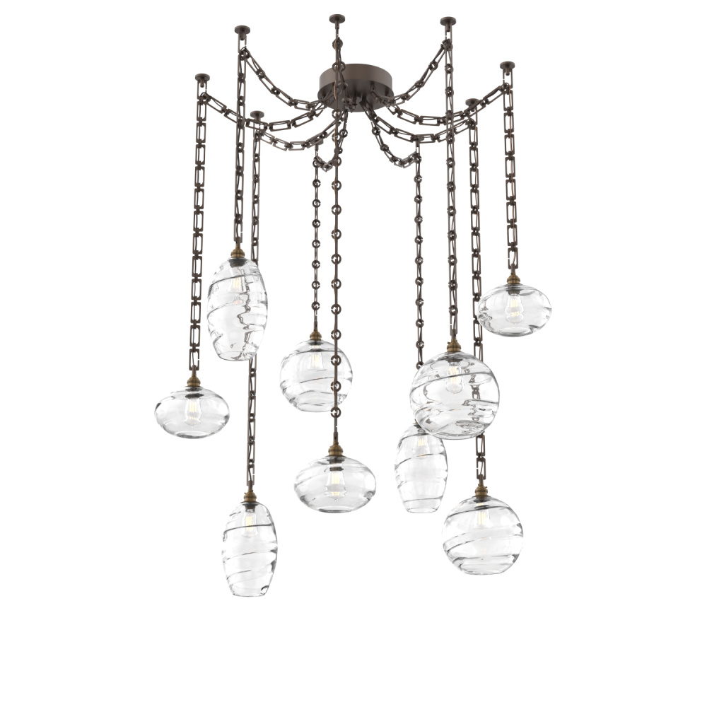Misto Multi Light Pendant Multi Port Canopy Flat Bronze
