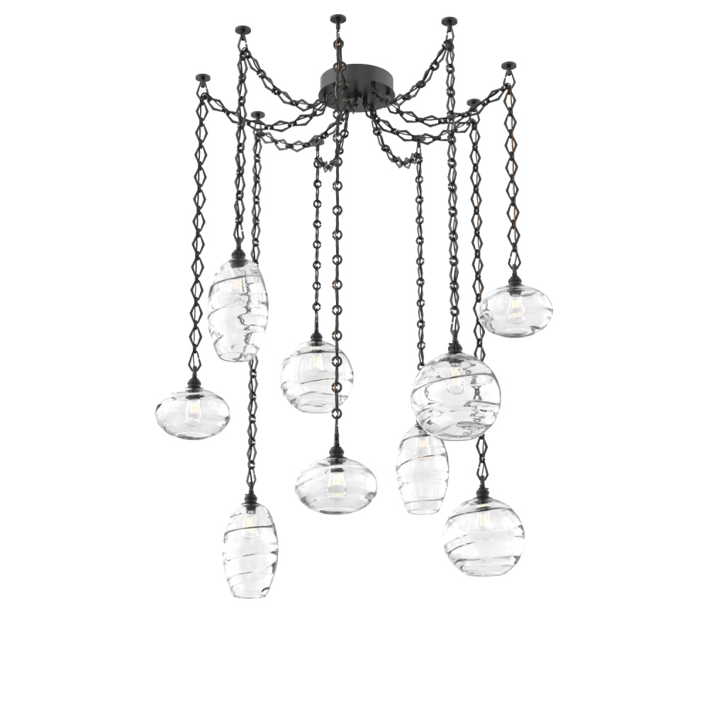 Misto Multi Light Pendant Multi Port Canopy Matte Black