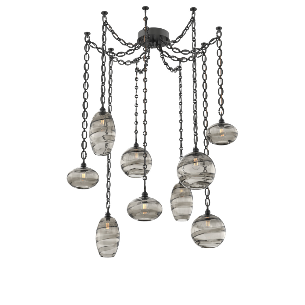 Misto Multi Light Pendant Multi Port Canopy Matte Black