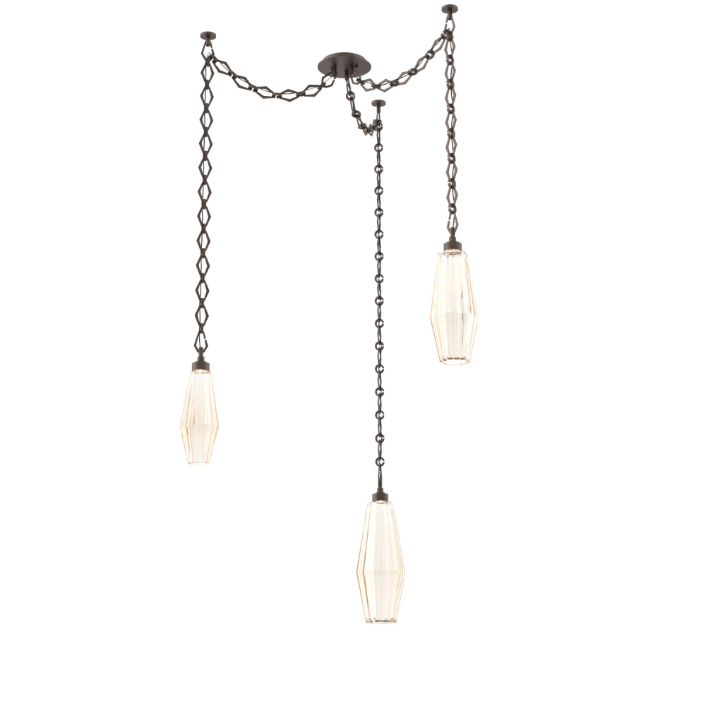 Aalto Multi Light Pendant Multi Port Canopy Flat Bronze