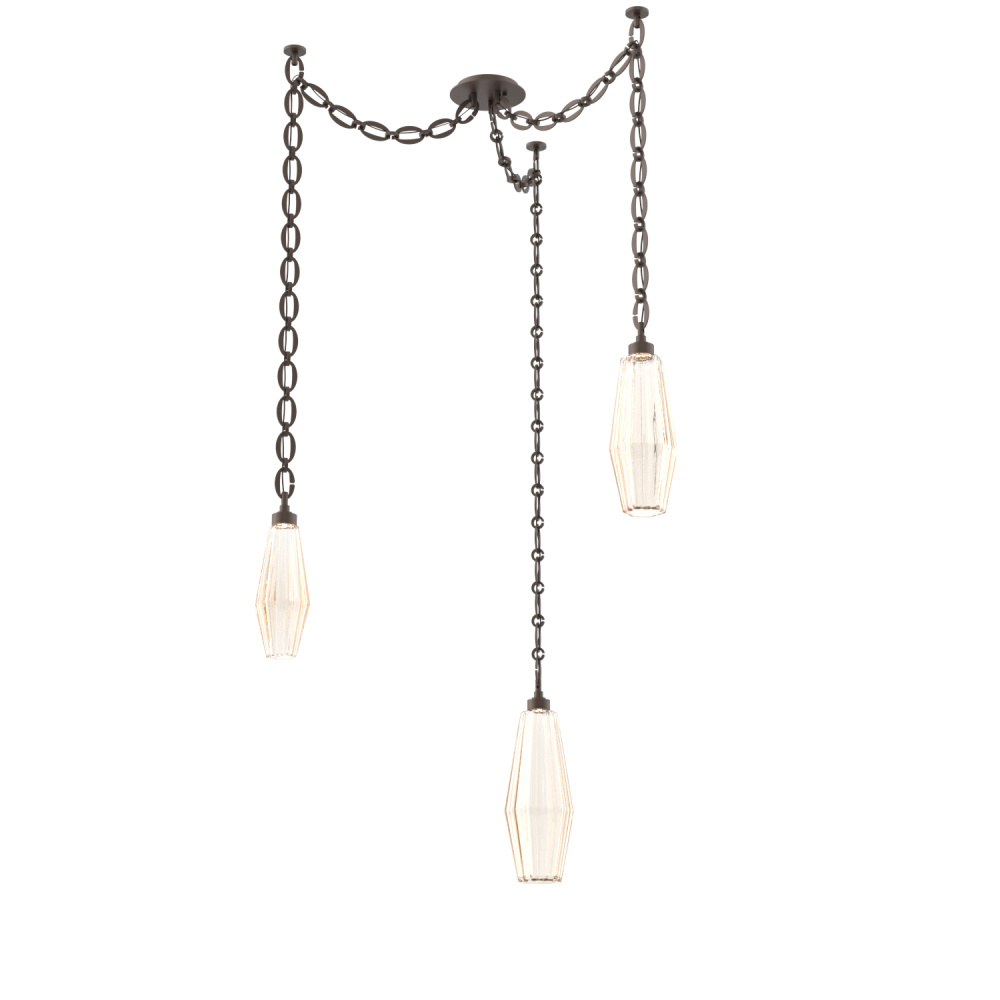 Aalto Multi Light Pendant Multi Port Canopy Flat Bronze