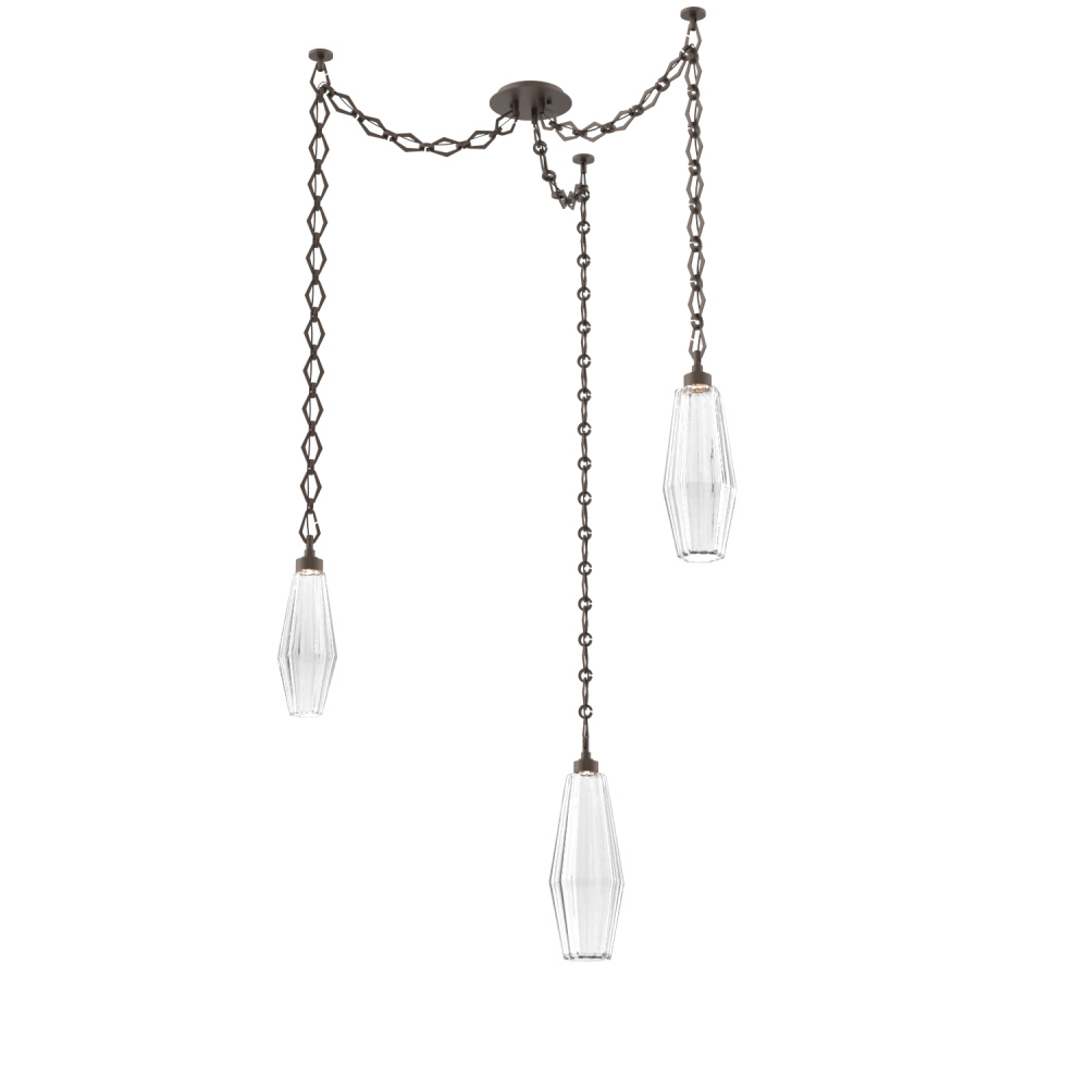 Aalto Multi Light Pendant Multi Port Canopy Flat Bronze
