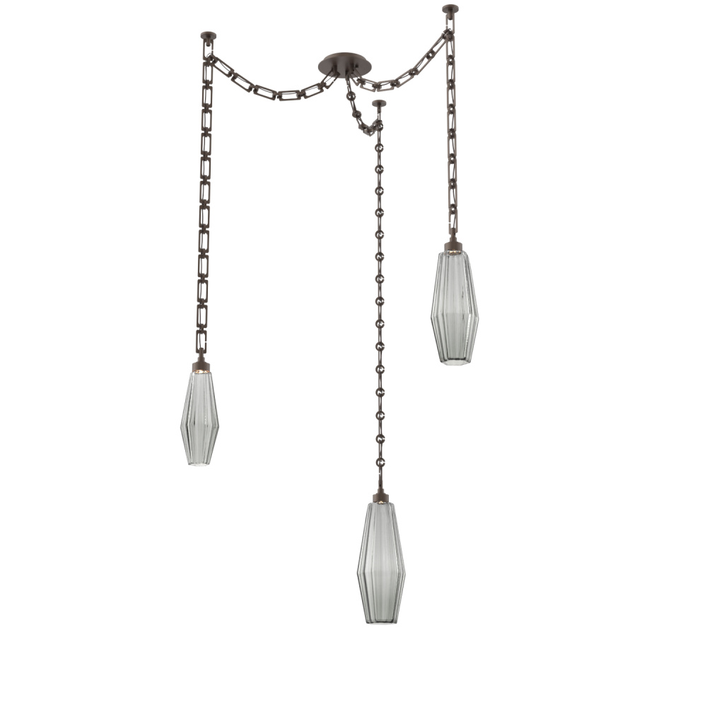 Aalto Multi Light Pendant Multi Port Canopy Flat Bronze