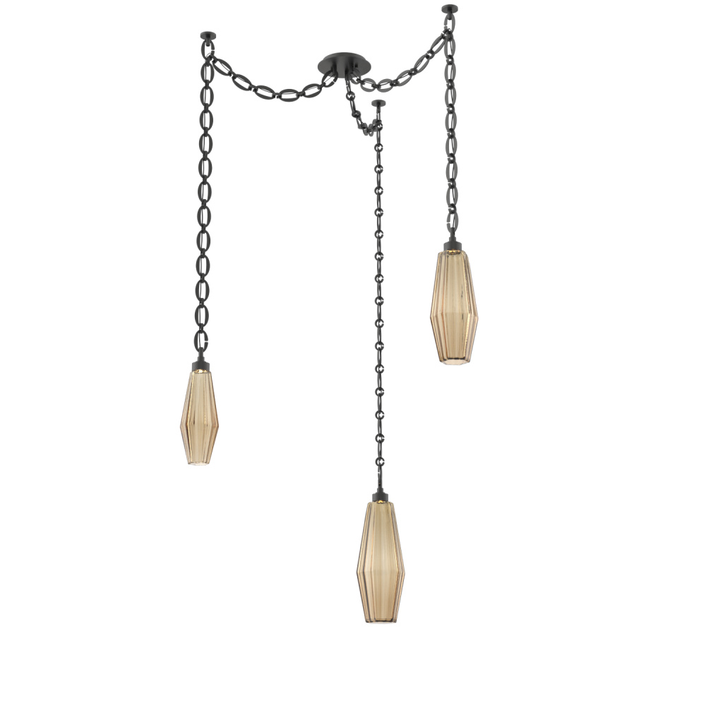 Aalto Multi Light Pendant Multi Port Canopy Matte Black