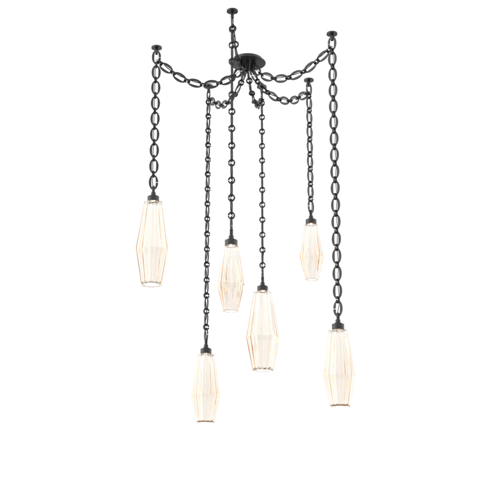 Aalto Multi Light Pendant Multi Port Canopy Matte Black
