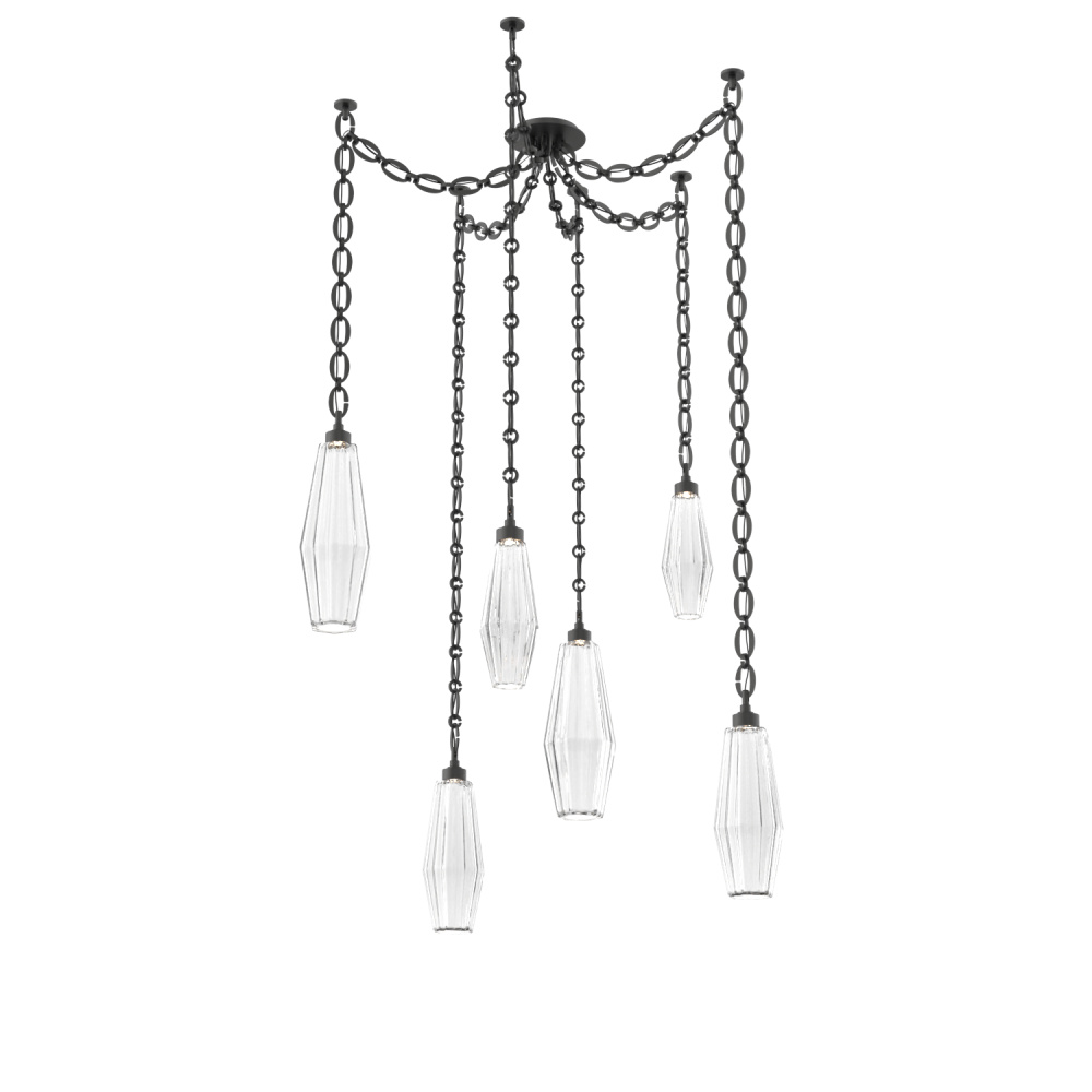 Aalto Multi Light Pendant Multi Port Canopy Matte Black