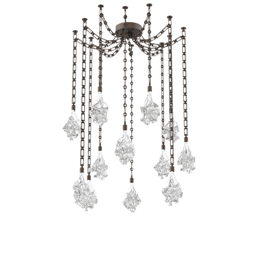 Blossom Multi Light Pendant Multi Port Canopy Flat Bronze