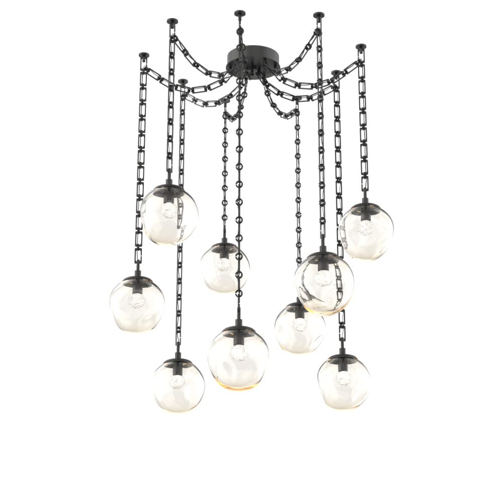 Aster LED Multi Light Pendant Multi Port Canopy Matte Black